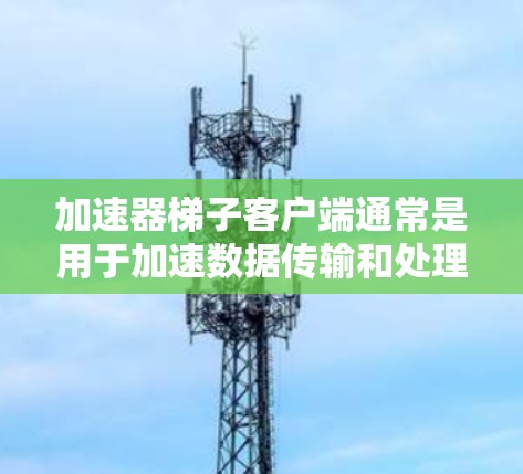 加速器梯子客户端通常是用于加速数据传输和处理的工具，特别是在网络环境中，通过缓存或优化数据传输路径来提高效率。客户端通常需要安装在目标服务器或设备上，以连接到加速器服务，进行数据加速或缓存
