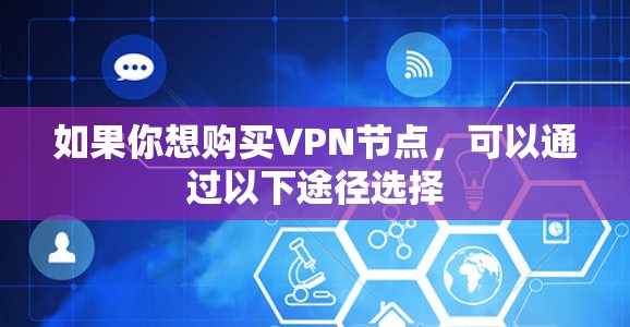 如果你想购买VPN节点，可以通过以下途径选择