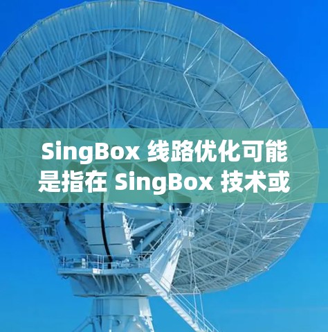 SingBox 线路优化可能是指在 SingBox 技术或产品中优化音频或数据传输路径，提高传输效率和质量。以下是一些可能的优化方向和方法