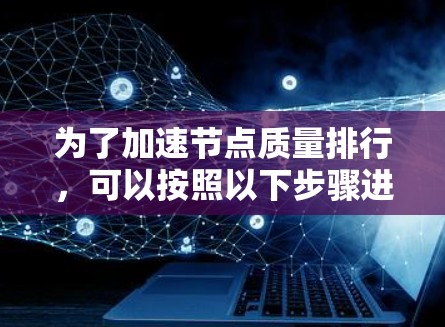 为了加速节点质量排行，可以按照以下步骤进行