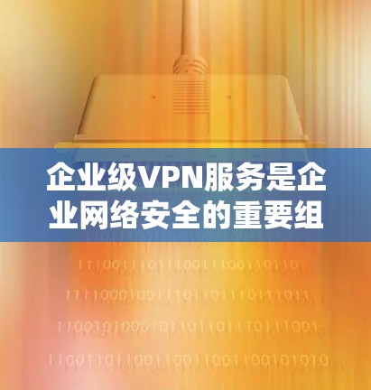 企业级VPN服务是企业网络安全的重要组成部分，提供了多种功能和优势。以下是对企业级VPN服务的详细分析和总结