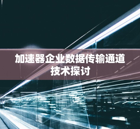 加速器企业数据传输通道技术探讨
