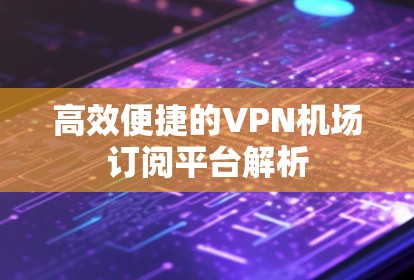 高效便捷的VPN机场订阅平台解析
