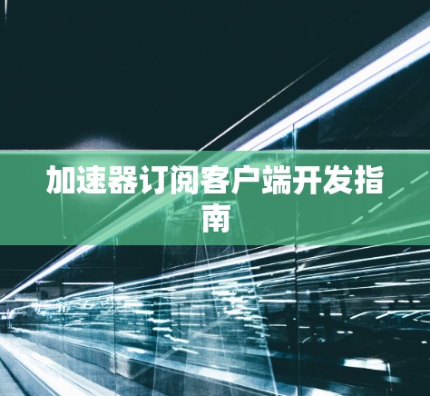 加速器订阅客户端开发指南