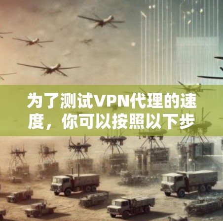 为了测试VPN代理的速度，你可以按照以下步骤进行