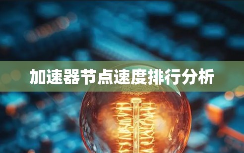 加速器节点速度排行分析