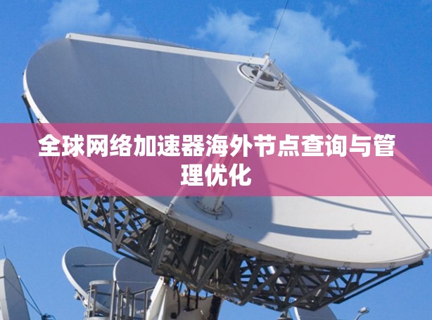 全球网络加速器海外节点查询与管理优化