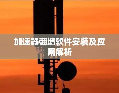 加速器翻墙软件安装及应用解析
