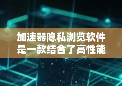 加速器隐私浏览软件是一款结合了高性能加速技术和强大的隐私保护功能的应用程序，旨在为用户提供高速浏览体验同时保障隐私安全。以下是对其功能和选择的详细分析