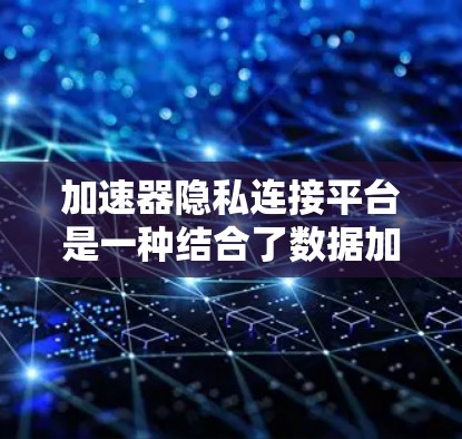 加速器隐私连接平台是一种结合了数据加速技术和隐私保护的网络解决方案，旨在在确保数据安全和隐私的前提下，实现高效的数据传输和访问。以下是对这些平台的详细分析和总结