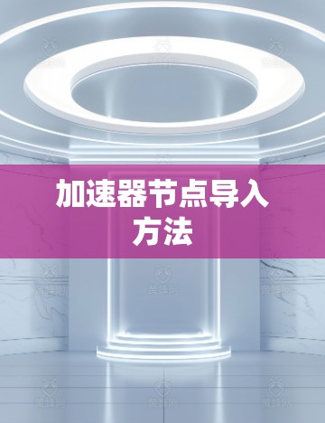 加速器节点导入方法