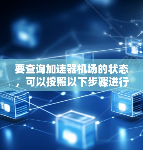 要查询加速器机场的状态，可以按照以下步骤进行