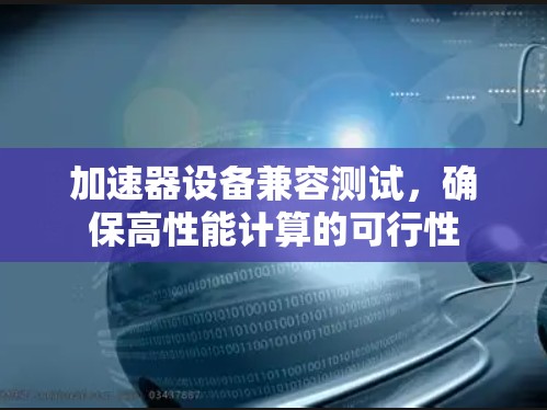 加速器设备兼容测试，确保高性能计算的可行性