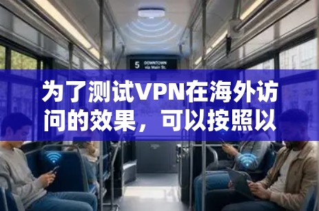 为了测试VPN在海外访问的效果，可以按照以下步骤进行