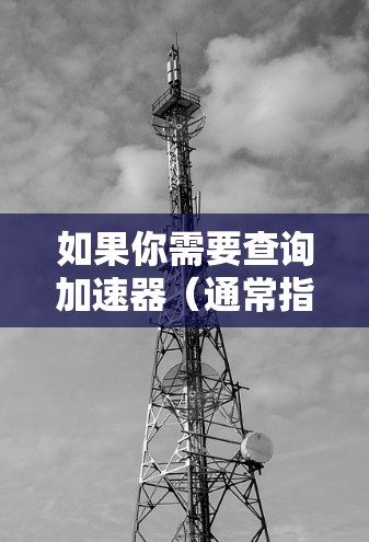 如果你需要查询加速器（通常指负载均衡器或网络加速器）的IP节点信息，可以按照以下步骤操作