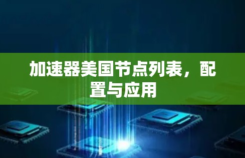加速器美国节点列表，配置与应用