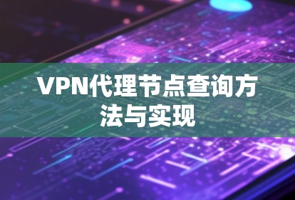 VPN代理节点查询方法与实现