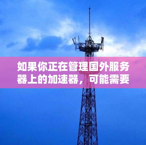 如果你正在管理国外服务器上的加速器，可能需要遵循以下步骤和注意事项