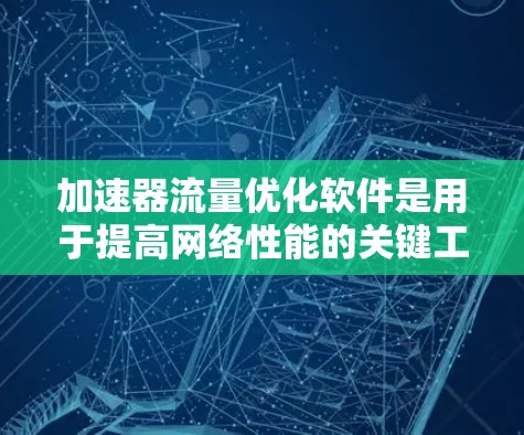 加速器流量优化软件是用于提高网络性能的关键工具，通过智能调度、负载均衡和路径优化等技术，确保数据在复杂网络环境中高效传输。以下是对这一软件的详细分析和总结