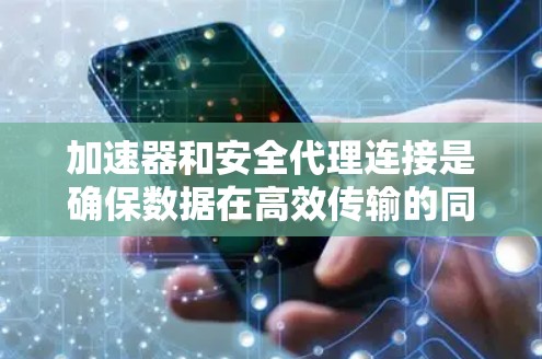 加速器和安全代理连接是确保数据在高效传输的同时保持安全的关键组件。以下是对这一连接的详细分析和建议