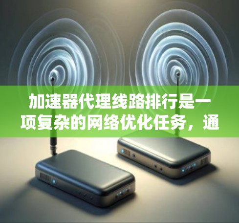加速器代理线路排行是一项复杂的网络优化任务，通常涉及数据传输性能、带宽利用率、延迟优化和系统可靠性等多个方面。以下是一些关键点和建议