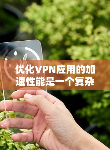 优化VPN应用的加速性能是一个复杂但关键的任务，涉及多个方面的考虑。以下是对VPN加速优化的详细分析和建议