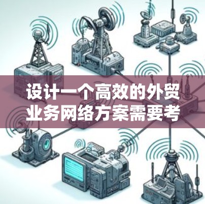 设计一个高效的外贸业务网络方案需要考虑多个关键方面，以下是一个有条理的实施方案