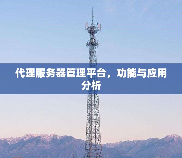 代理服务器管理平台，功能与应用分析