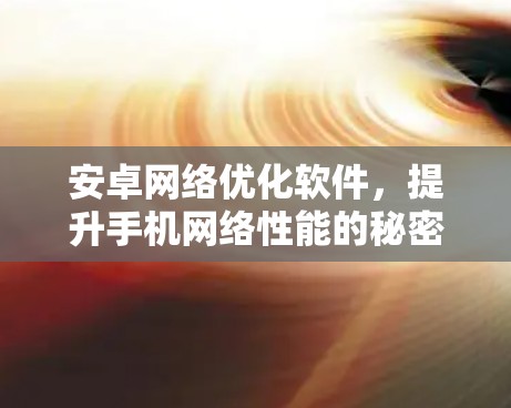 安卓网络优化软件，提升手机网络性能的秘密武器