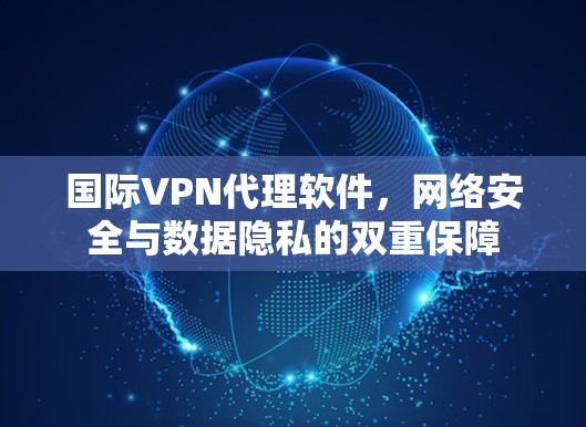 国际VPN代理软件，网络安全与数据隐私的双重保障