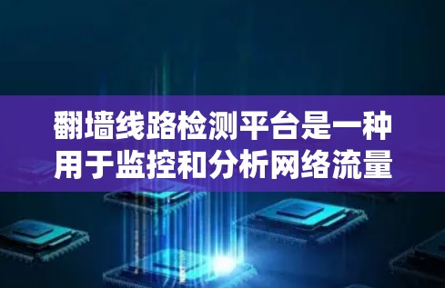 翻墙线路检测平台是一种用于监控和分析网络流量的系统，旨在识别和防止未经授权的网络访问，确保网络安全和合规性。以下是对该平台的详细分析