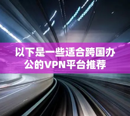 以下是一些适合跨国办公的VPN平台推荐