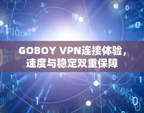 GOBOY VPN连接体验，速度与稳定双重保障
