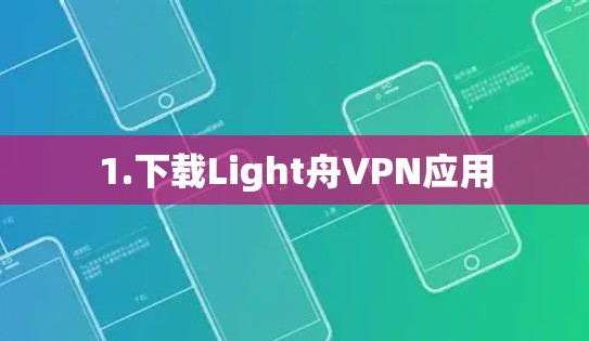 1.下载Light舟VPN应用